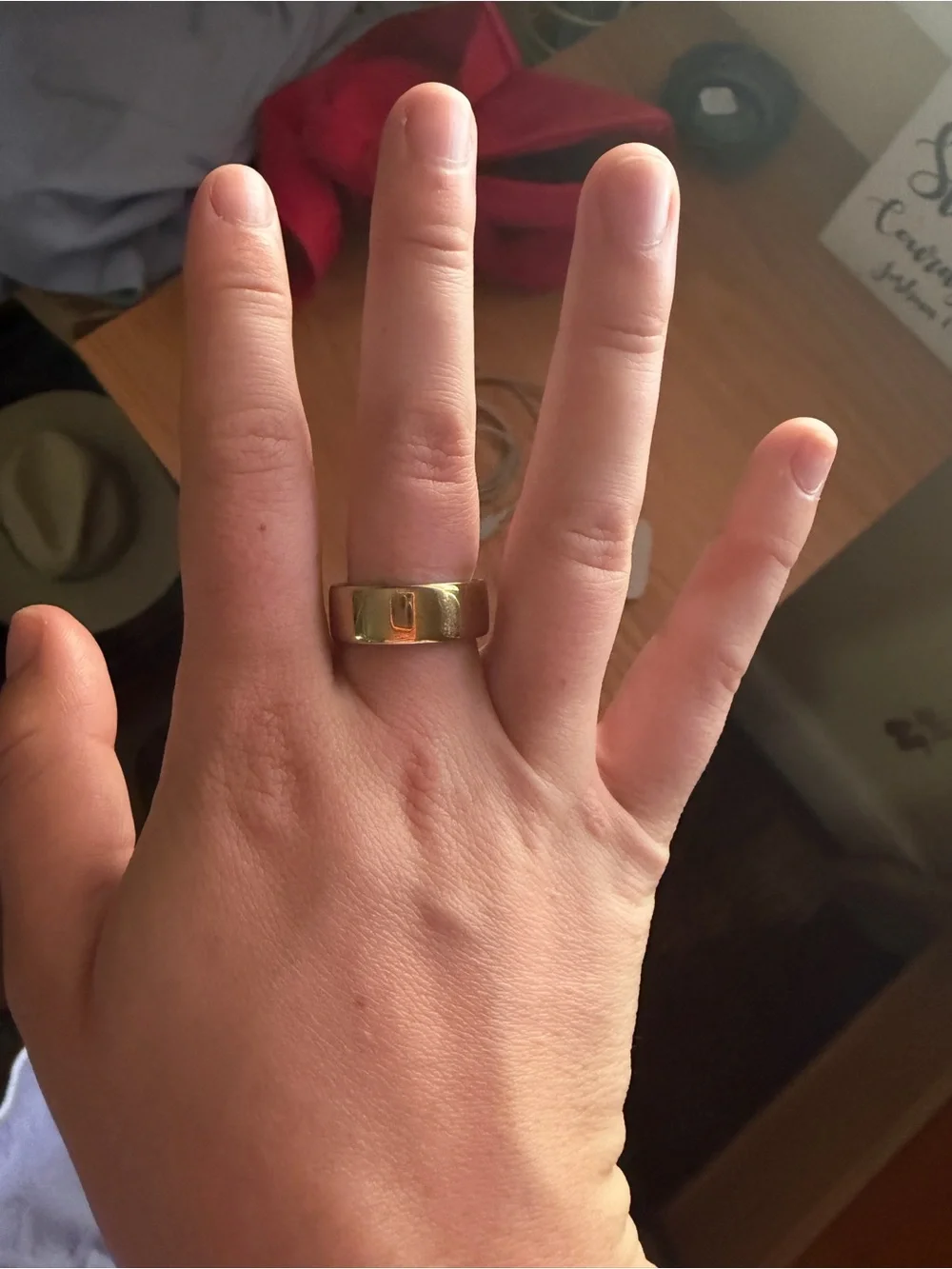 Oura Gold Tone Smart Ring - Polished Gold Finish